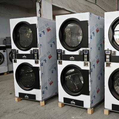 自助洗衣店福音！全自動(dòng)雙層烘干機(jī)，雙層同烘效率拉滿